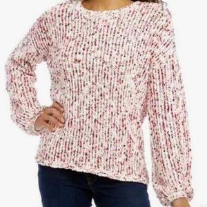 Crown and Ivy NWT bubble sleeve confetti sweater size S